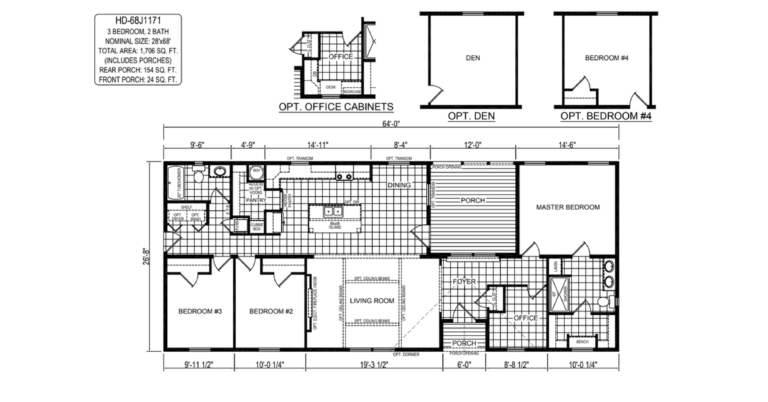 68J1171 Floor Plan