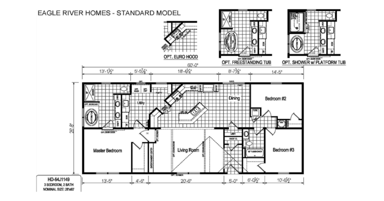 Eagle River 64J1149 Floor Plan